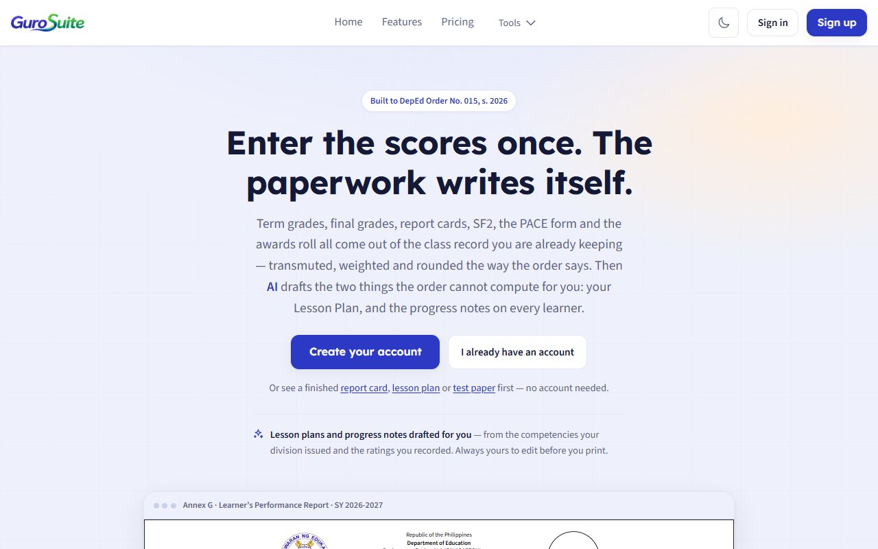 GuroSuite website